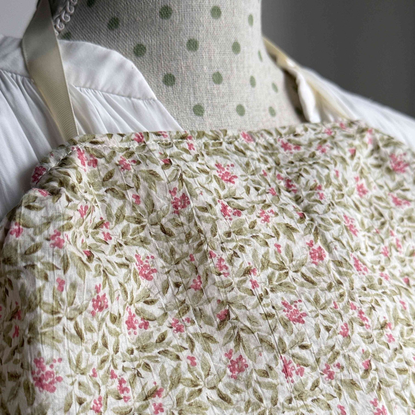 ミラクルウェーブ 小花柄ベージュ＆ピンク